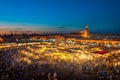 Jemaa el-Fnaa, square and market place in Marrakesh, Morocco