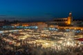 Jemaa el-Fnaa, square and market place in Marrakesh, Morocco Royalty Free Stock Photo