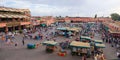 Jemaa el-Fnaa is a square and marketplace in Marrakech`s medina, Morocco Royalty Free Stock Photo