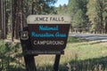 Jemez Falls campground in New Mexico