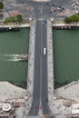 Jena Bridge or Pont du Iena in french language in Paris Royalty Free Stock Photo