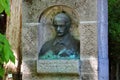 Jena, Germany - May 26, 2023: Monument to Matthias Jakob Schleiden in Jena Botanical Garden