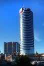Jena, Germany - October 16, 2024: Modern Jen Tower skyscraper in Jena, the second largest city in Thuringia Royalty Free Stock Photo