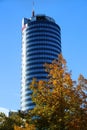 Jena, Germany - October 16, 2024: Modern Jen Tower skyscraper in Jena, the second largest city in Thuringia Royalty Free Stock Photo