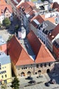 Jena, Germany - September 9, 2023: Aerial view of Town hall of Jena, the second largest city in Thuringia Royalty Free Stock Photo