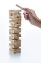 Jenga game Royalty Free Stock Photo