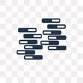 Jenga vector icon isolated on transparent background, Jenga tra