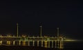 Jennette`s Pier In The Outer Banks Royalty Free Stock Photo