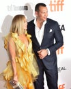 Jennifer Lopez  and Alex Rodriguez at premiere of Hustlers at the Toronto International Film Festival 2019 Royalty Free Stock Photo