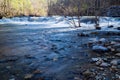 Jennings Creek Waterfalls in the Blue Ridge Mountains Royalty Free Stock Photo