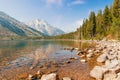 Jenny Lake at Grand Teton National Park.Wyoming.USA Royalty Free Stock Photo