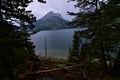 Jenny lake road scenic view across to the grand Teton mountain range in wyoming