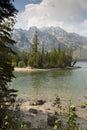 Jenny Lake and Teton Mountains, Jackson Hole, Wyoming. Royalty Free Stock Photo
