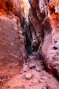 Jenny& x27;s slot canyon in Snow Canyon State Park in Utah Royalty Free Stock Photo