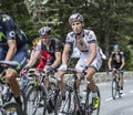 Jens Voigt on Col du Tourmalet - Tour de France 2014 Royalty Free Stock Photo