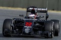 JENSON BUTTON (McLAREN HONDA) - F1 TEST Royalty Free Stock Photo