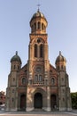 Jeondong Catholic Church located near Jeonju Hanok Village in city of Jeonju, South Korea