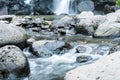 Jeongbang waterfall in Jeju Island Royalty Free Stock Photo