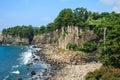 Jeongbang waterfall, Jeju Island Royalty Free Stock Photo