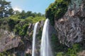 Jeongbang waterfall, Jeju Island Royalty Free Stock Photo