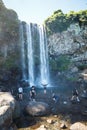 Jeongbang Waterfall, Jeju, Korea 3 Royalty Free Stock Photo