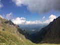 Jepii Mici Valley in Bucegi Mountains Royalty Free Stock Photo