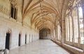 The interior walls of the JerÃ³nimos Monastery in Lisbon, Portugal