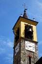 Jerago old abstract in wall and church bell sunny day