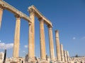 Jerash Columns Ancient Roman City Sand Royalty Free Stock Photo