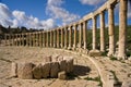 Jerash columns, Jordan Royalty Free Stock Photo