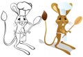 Jerboa chef Royalty Free Stock Photo