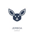 Jerboa icon. Trendy flat vector Jerboa icon on white background Royalty Free Stock Photo