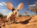 Ai Generated illustration Wildlife Concept of Jerboa