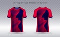 Bold Pink Geometric Sports Jersey â Athletic Team & Esports Uniform Template with Abstract Patterns (Front & Back) Royalty Free Stock Photo