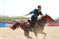 Javelin is played on horse - Turkish Cirit Sporu