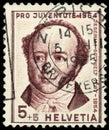 Jeremias Gotthelf Stamp Royalty Free Stock Photo