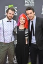 Jeremy Davis & Hayley Williams & Taylor York Royalty Free Stock Photo