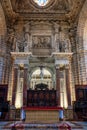 Jerez de la Frontera, Spain - Nov 15, 2019: Interior of the Jerez de la Frontera Cathedral, Cadiz, Andalusia, Spain