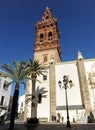 Church of San Miguel in Jerez de los Caballeros, a famous and monumental town of Badajoz province in Extremadura, Spain Royalty Free Stock Photo