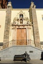 San Miguel church in Jerez de los Caballeros, a famous and monumental town of Badajoz province in Extremadura, Spain Royalty Free Stock Photo