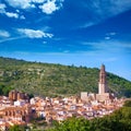 Jerica Castellon village skyline in Alto Palancia of Spain