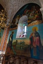 The interior of the Monastery Deir Hijleh - Monastery of Gerasim of Jordan, in the Palestinian Authority, in Israel