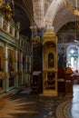 The interior of the Monastery Deir Hijleh - Monastery of Gerasim of Jordan, in the Palestinian Authority, in Israel