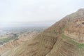 Jericho, Israel. - February 16.2017. View from the Mount of Temptation in Jericho. Royalty Free Stock Photo