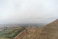 Jericho, Israel. - February 16.2017. View from the Mount of Temptation in Jericho. Royalty Free Stock Photo