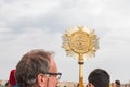 Large richly inlaid symbol from festive procession in honor of Epiphanius on the Baptismal Site of Jesus Christ on the Jordan