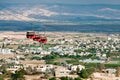 Cable car over Jericho. Royalty Free Stock Photo