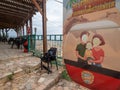 Restaurant at the cable car terminus at the Mount of Temptations, Jericho Royalty Free Stock Photo