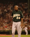 Jermaine Dye, Oakland A's Royalty Free Stock Photo