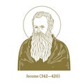 Jerome 342-420 was a Christian priest, confessor, theologian, and historian; he is commonly known as Saint Jerome